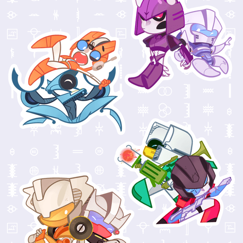 transformers mtmte | 2 sticker sheets