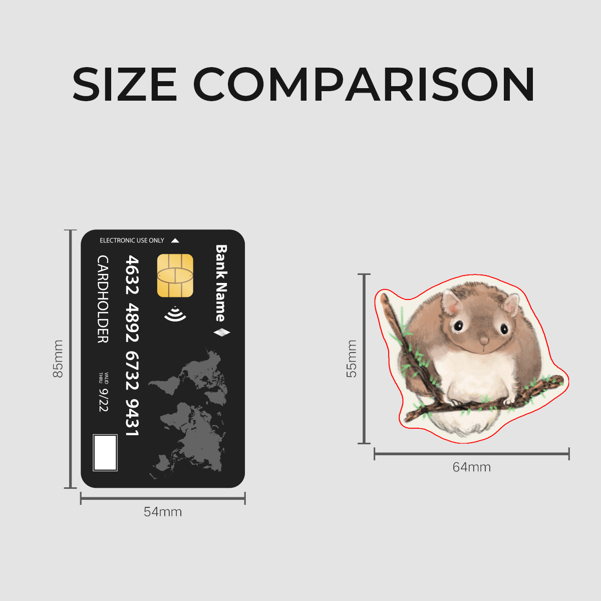 🦊: squirrel | 2.5" sticker