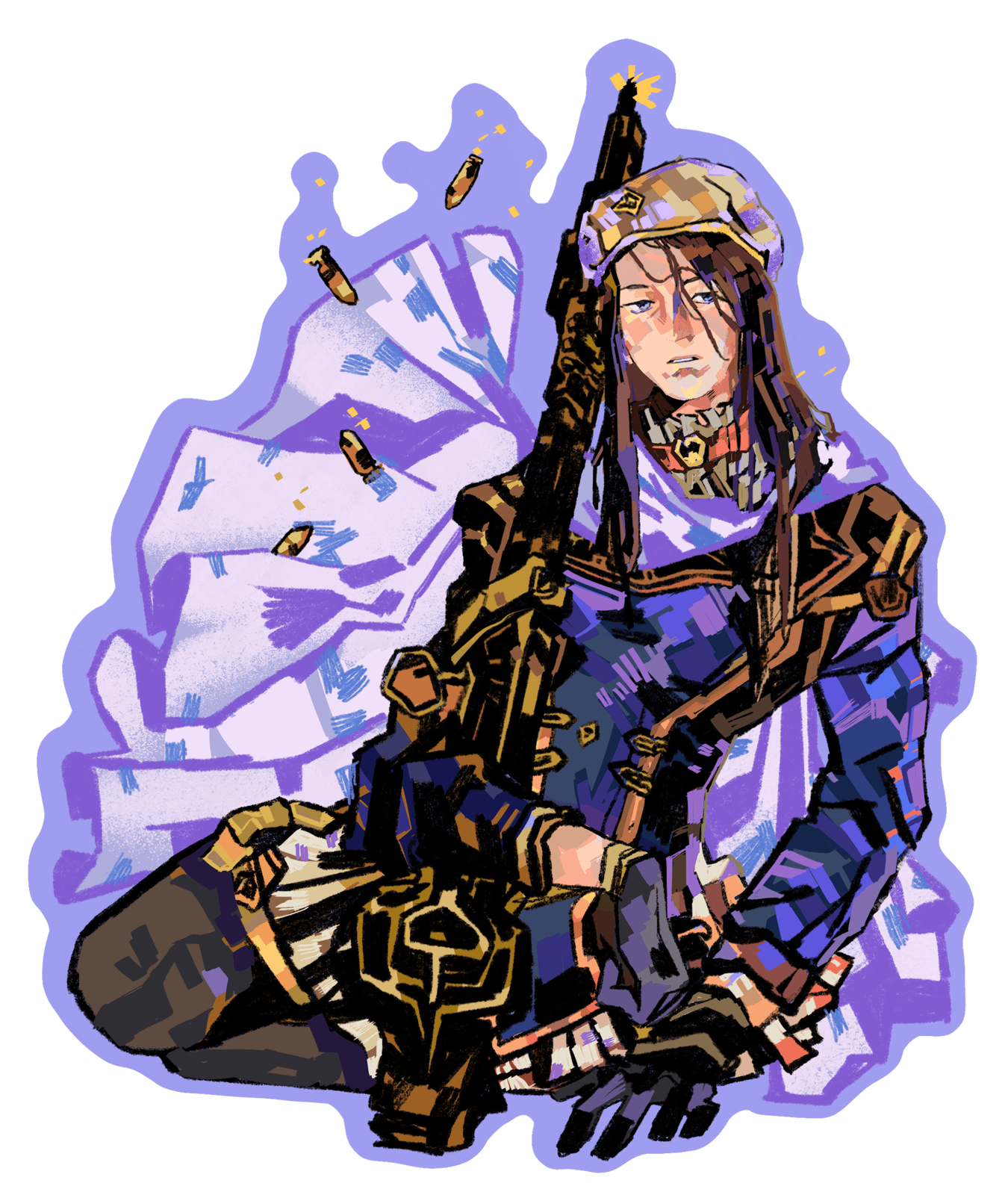 arcane | caitlyn: 3x3" vinyl sticker