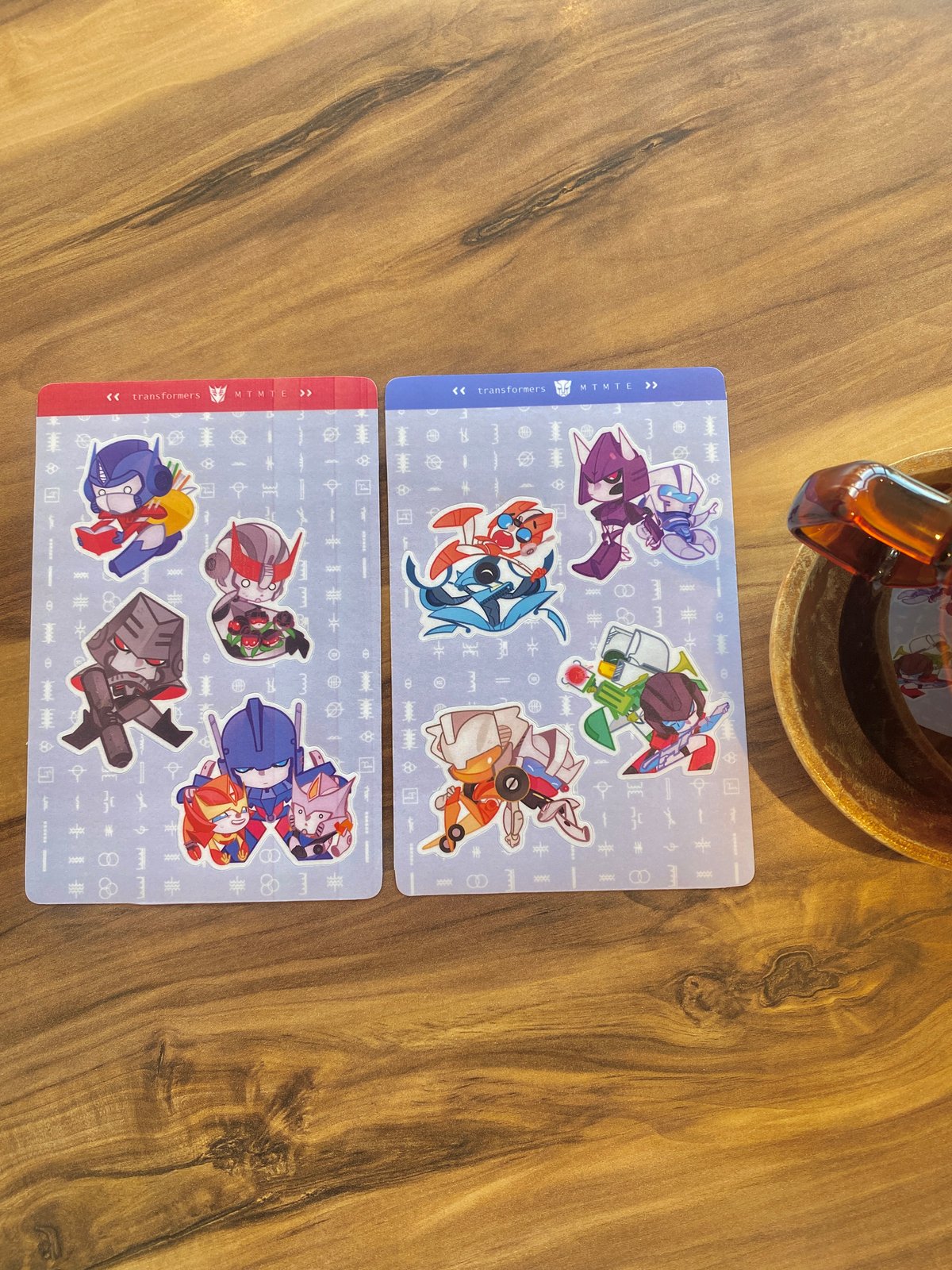 transformers mtmte | 2 sticker sheets