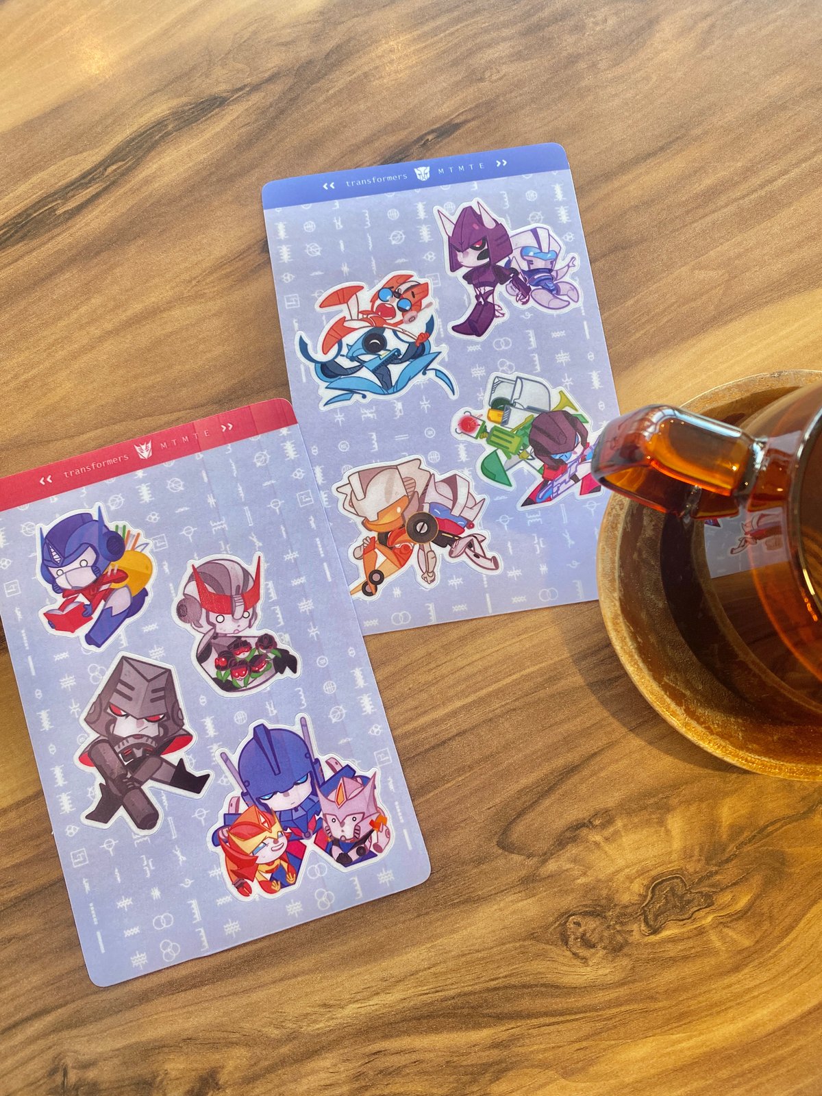 transformers mtmte | 2 sticker sheets