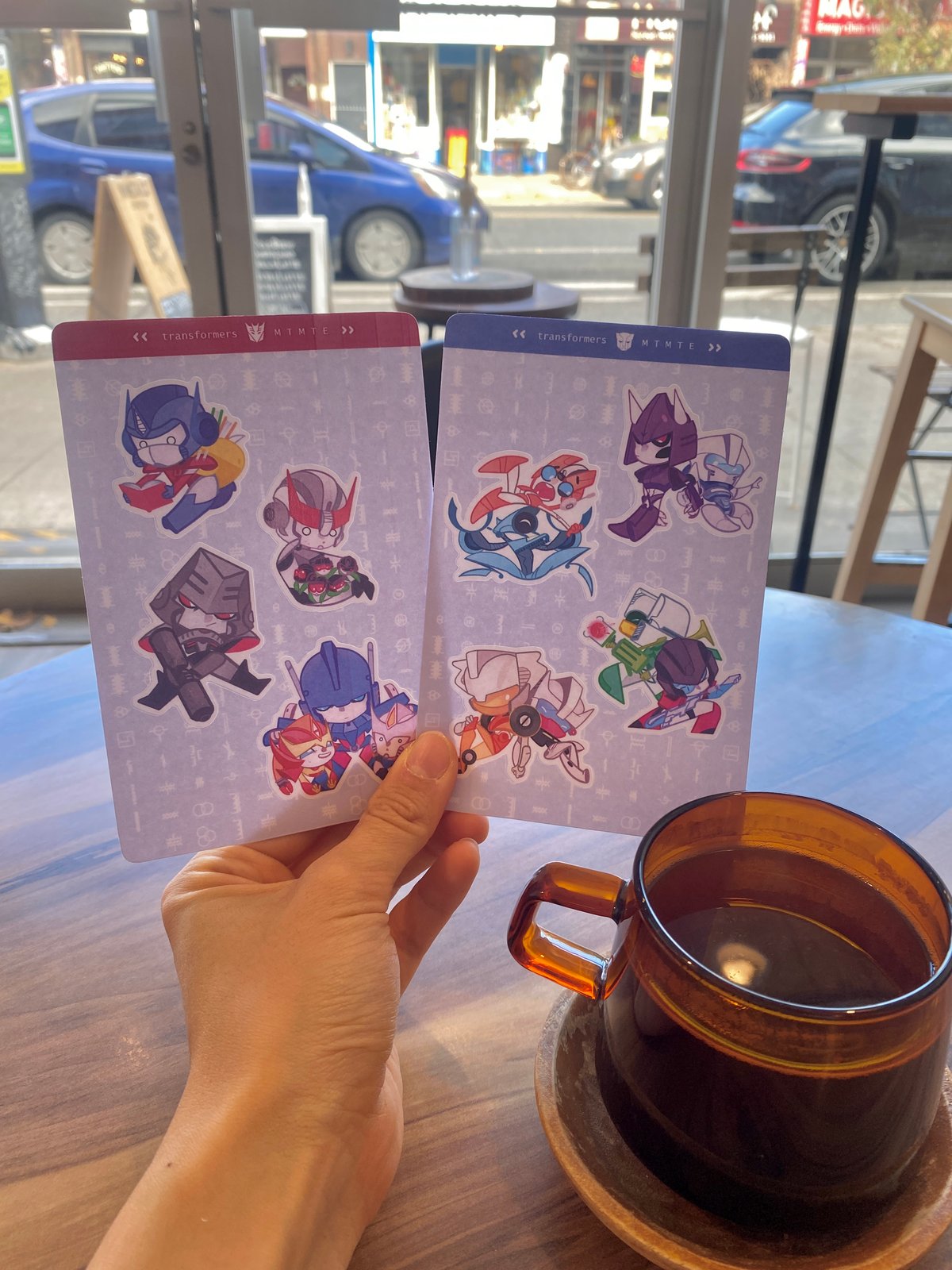 transformers mtmte | 2 sticker sheets
