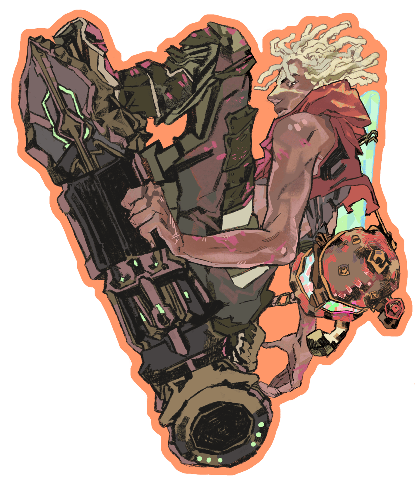 arcane | ekko: 3x3" vinyl sticker