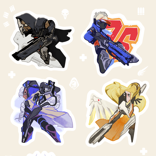 overwatch | 2 sticker sheets