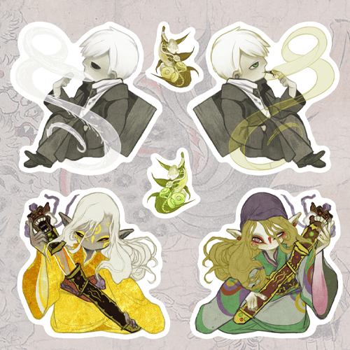 mushishi & mononoke | sticker sheet