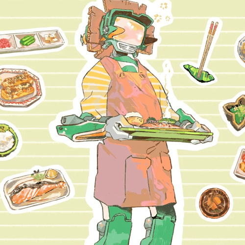 flcl : canti | 4 sticker sheets
