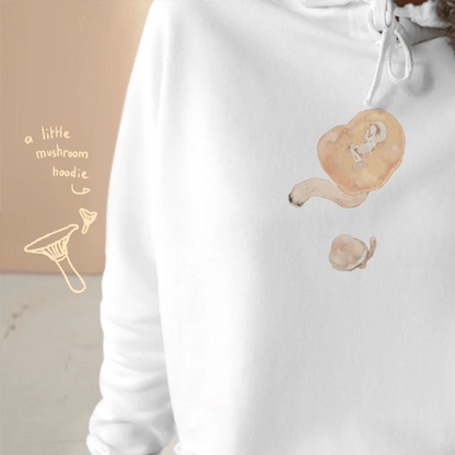 l i l ' mushroom crop hoodie