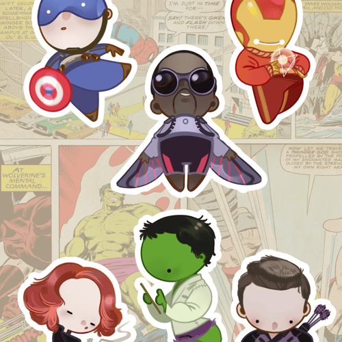 avengers | 2 sticker sheets