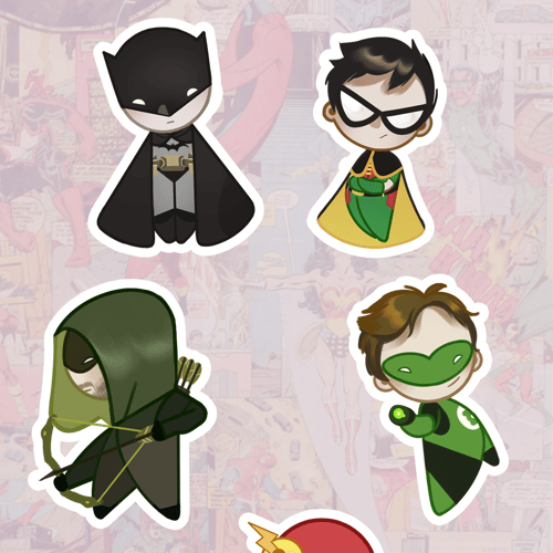 dc | sticker sheet