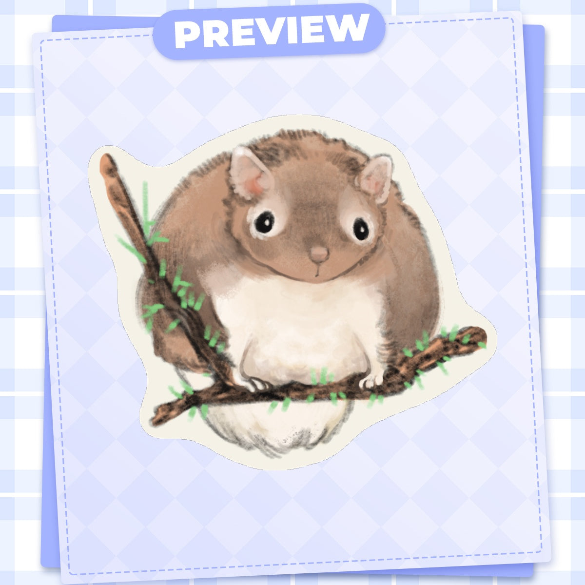 🦊: squirrel | 2.5" sticker