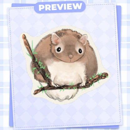 🦊: squirrel | 2.5" sticker