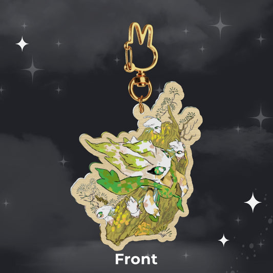 🪩: kodama | 2.75" wood charm
