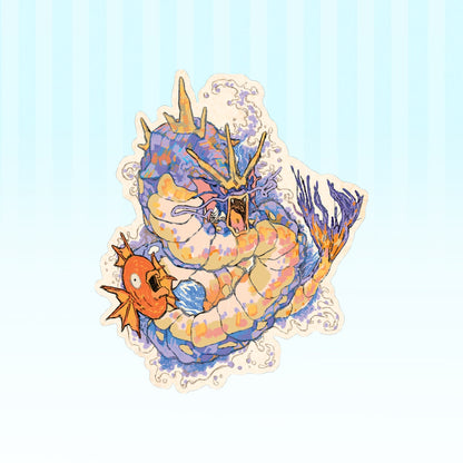 Pokemon: Gyarados | 3x3" sticker