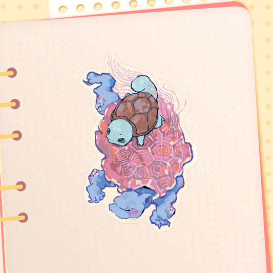🪩: mino turtle | 3x3" sticker