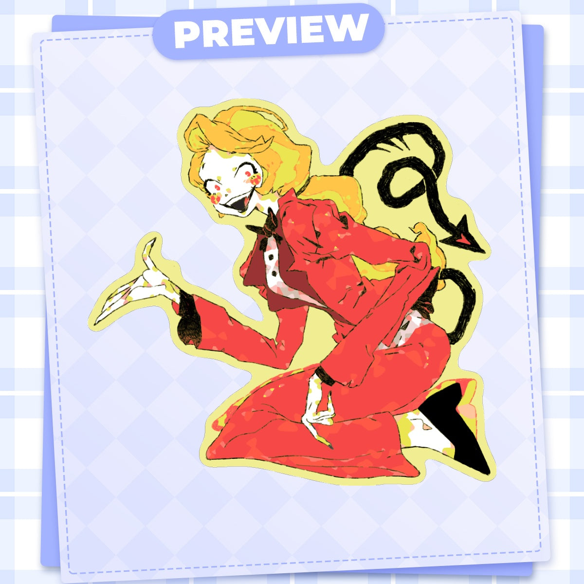 👹 🏨: charlie | 3" sticker