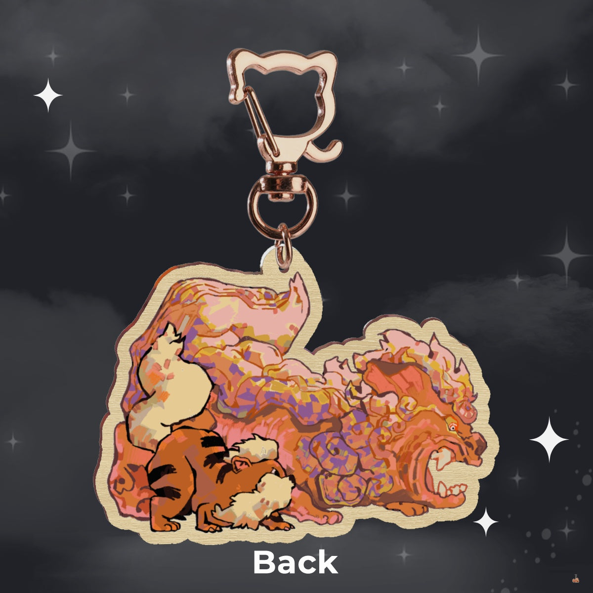 🪩: komainu | 2.75" wood charm