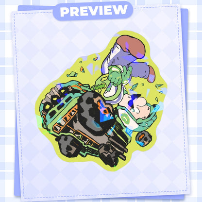Mario: Luigi | 3x3" sticker