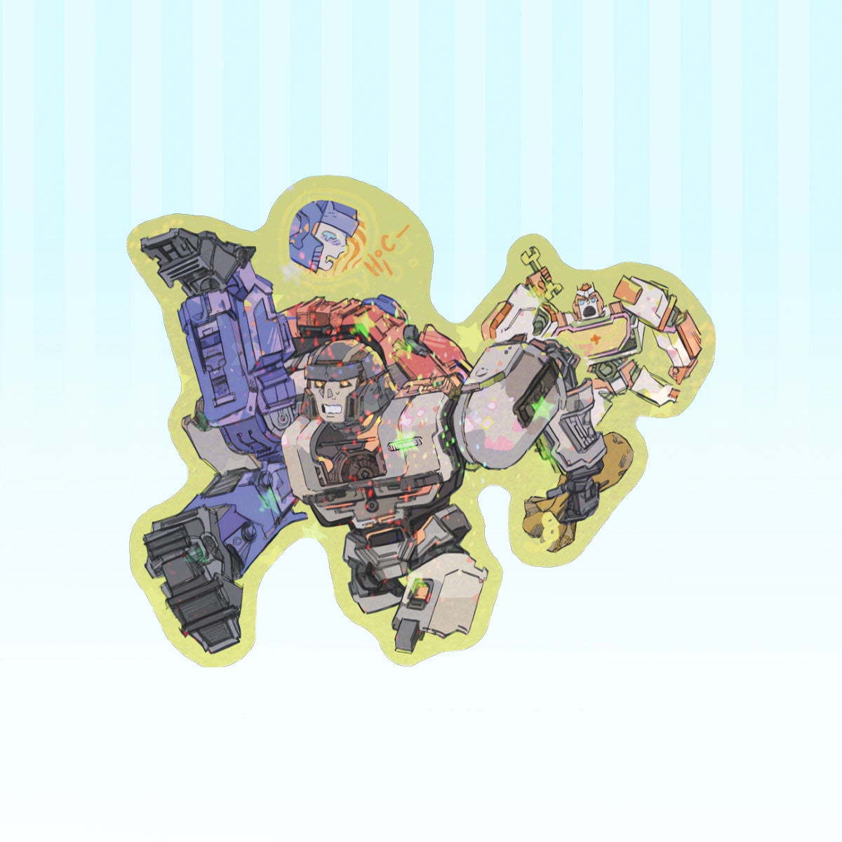 Transformers One: Drunk | 3x3" sticker