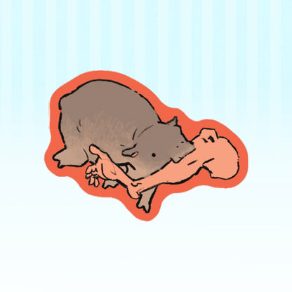youkai: hippo | 2" sticker