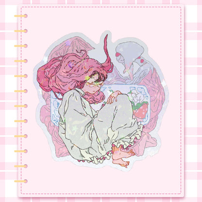 alnst: mizi | 3" holo sticker