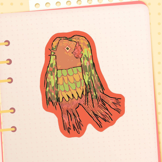 youkai: mermaid | 2" sticker
