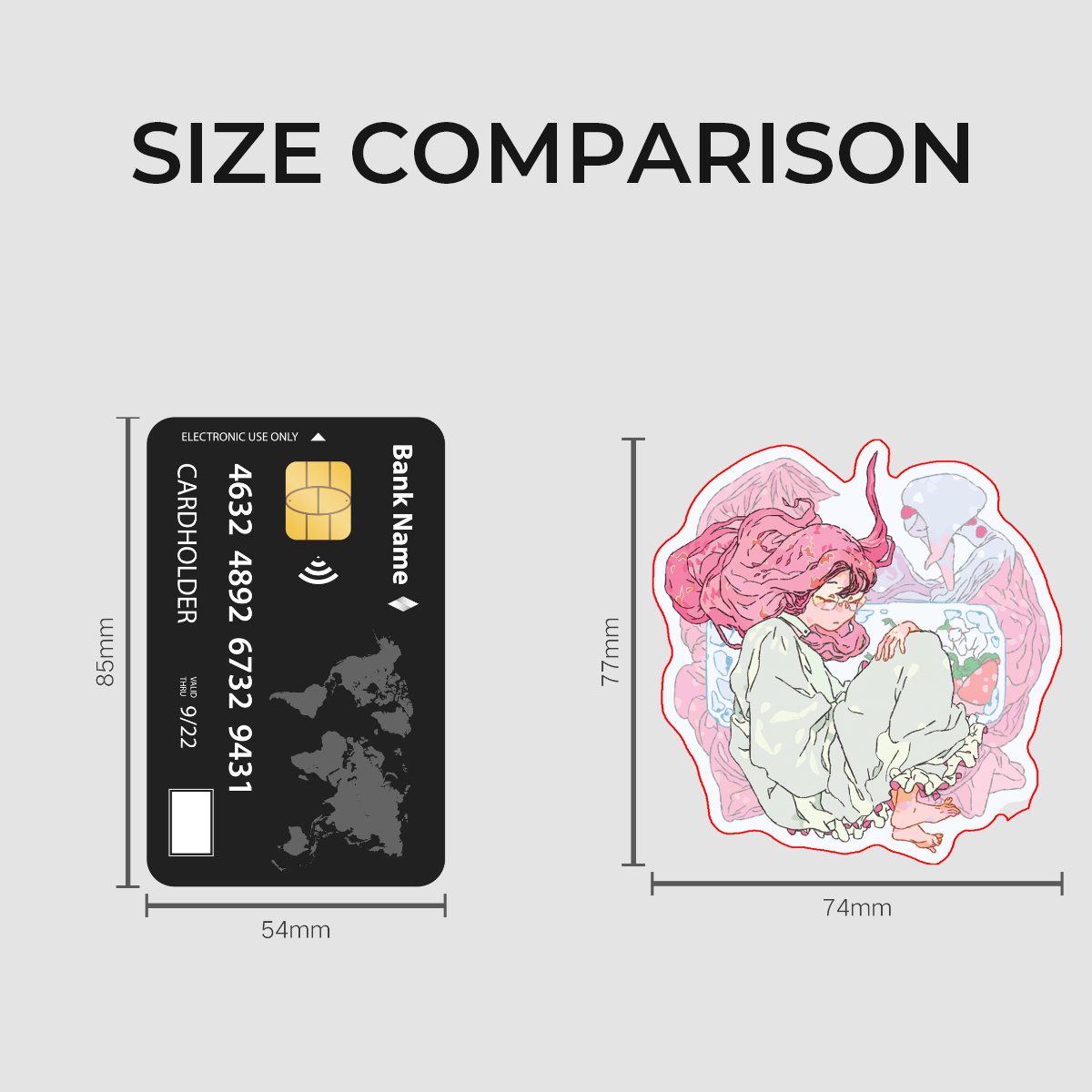 alnst: mizi | 3" holo sticker