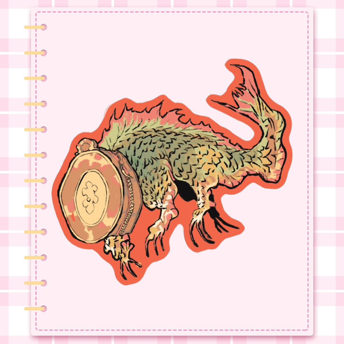 youkai: wallet | 3" sticker