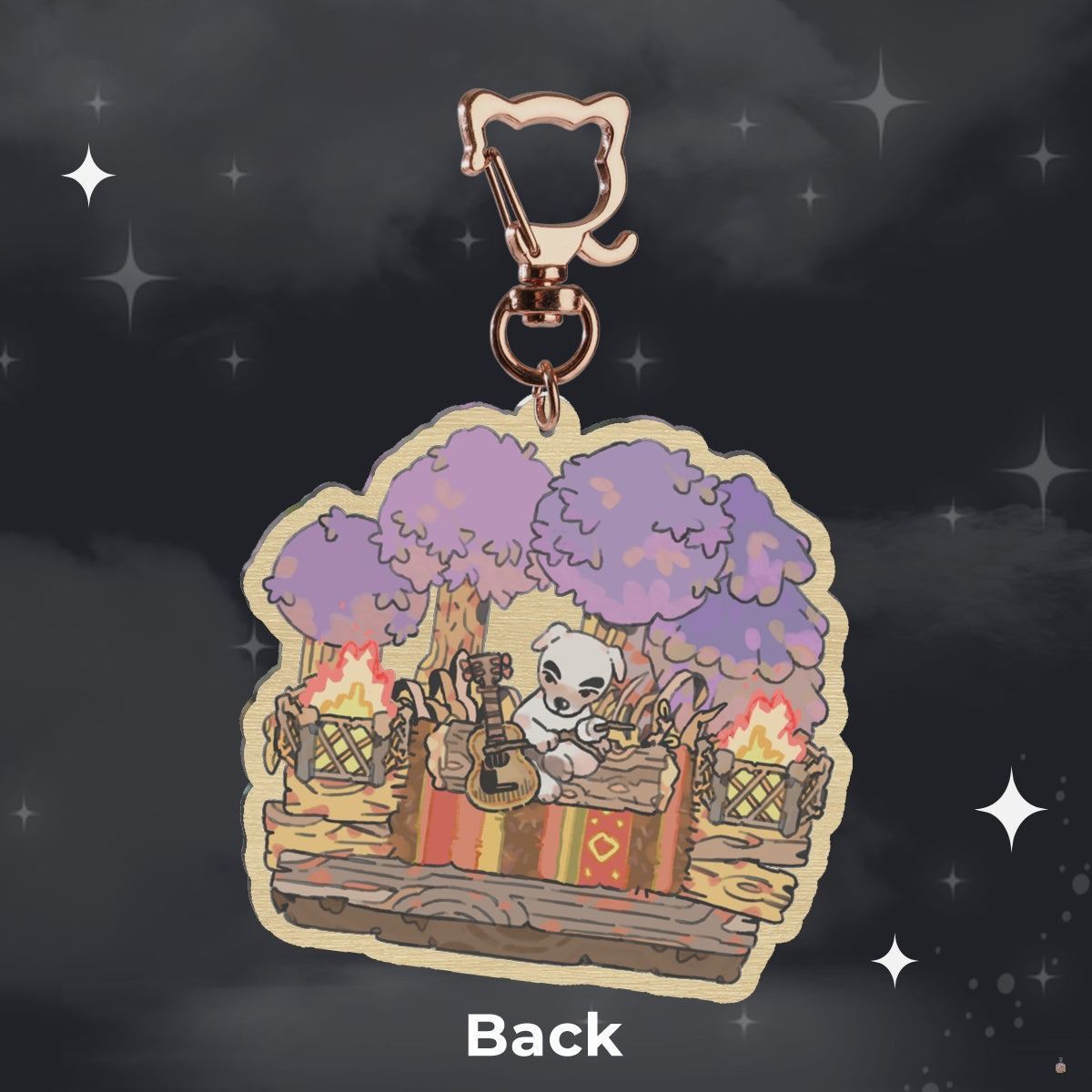 ac: kk slider | 2.75" wood charm