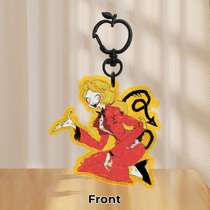 👹 🏨: charlie | 2.75" glitter color charm