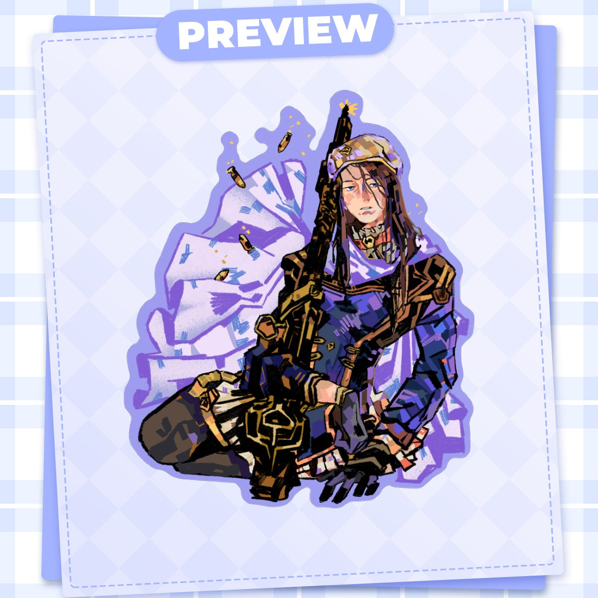 🔫: caitlyn | 3" sticker