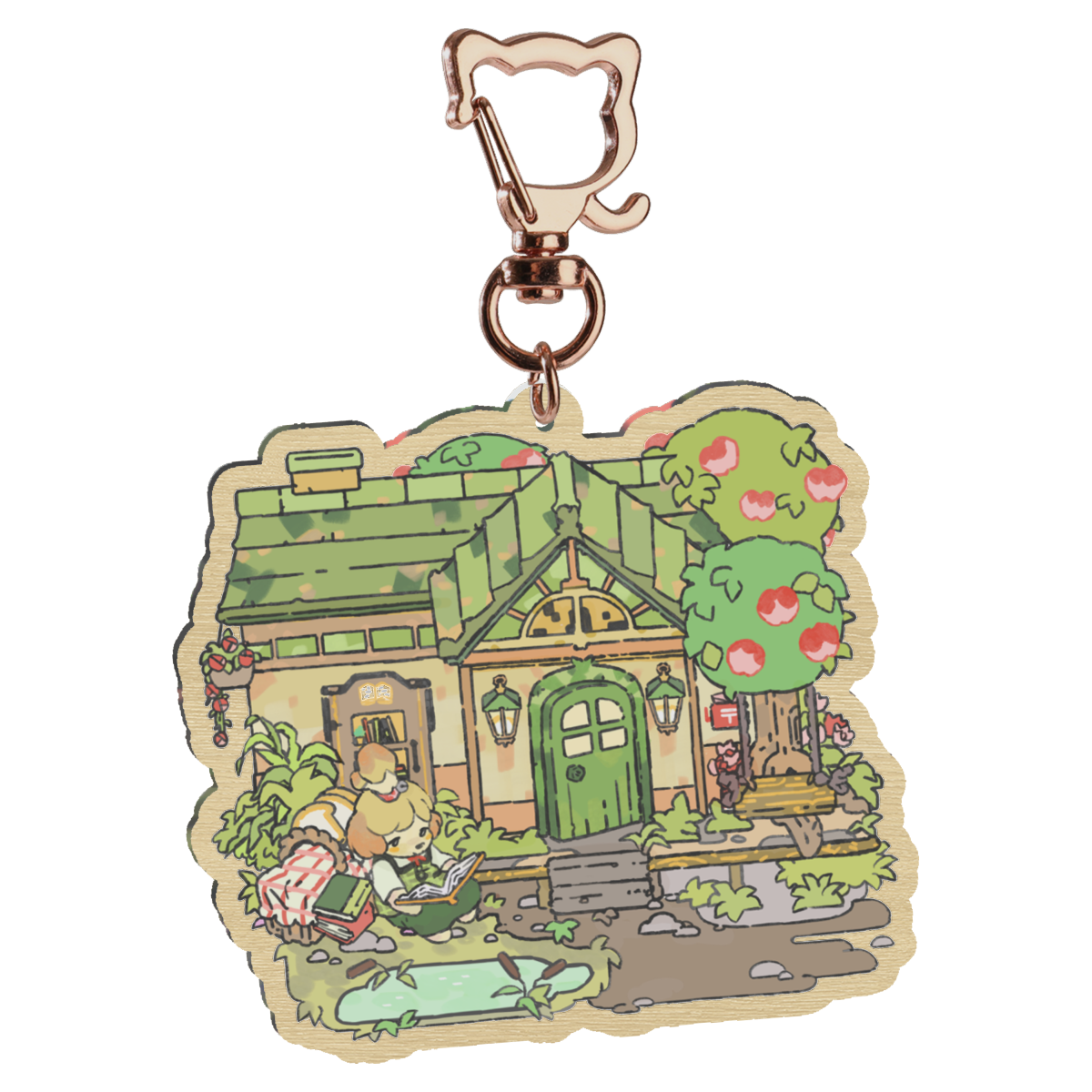 ac: isabelle | 2.75" wood charm