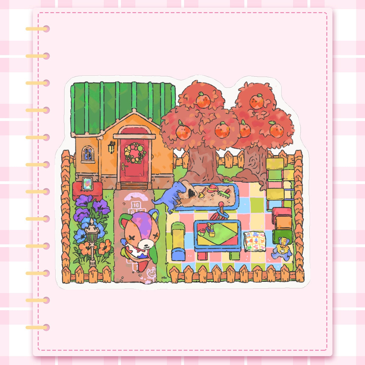 ac: stitches | 3" sticker