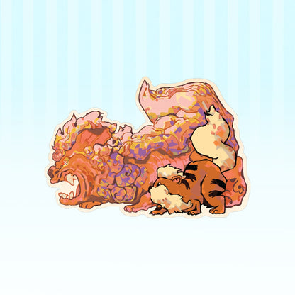 Pokemon: Arcanine | 3x3" sticker