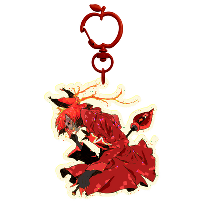 👹 🏨: alastor | 2.75" glitter color charm