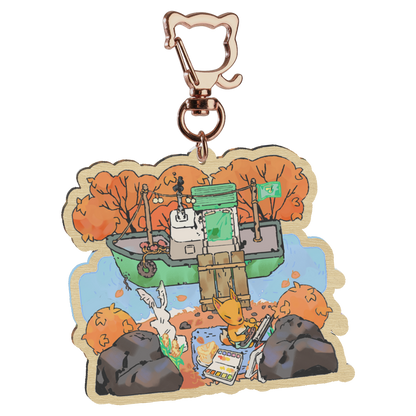ac: redd | 2.75" wood charm