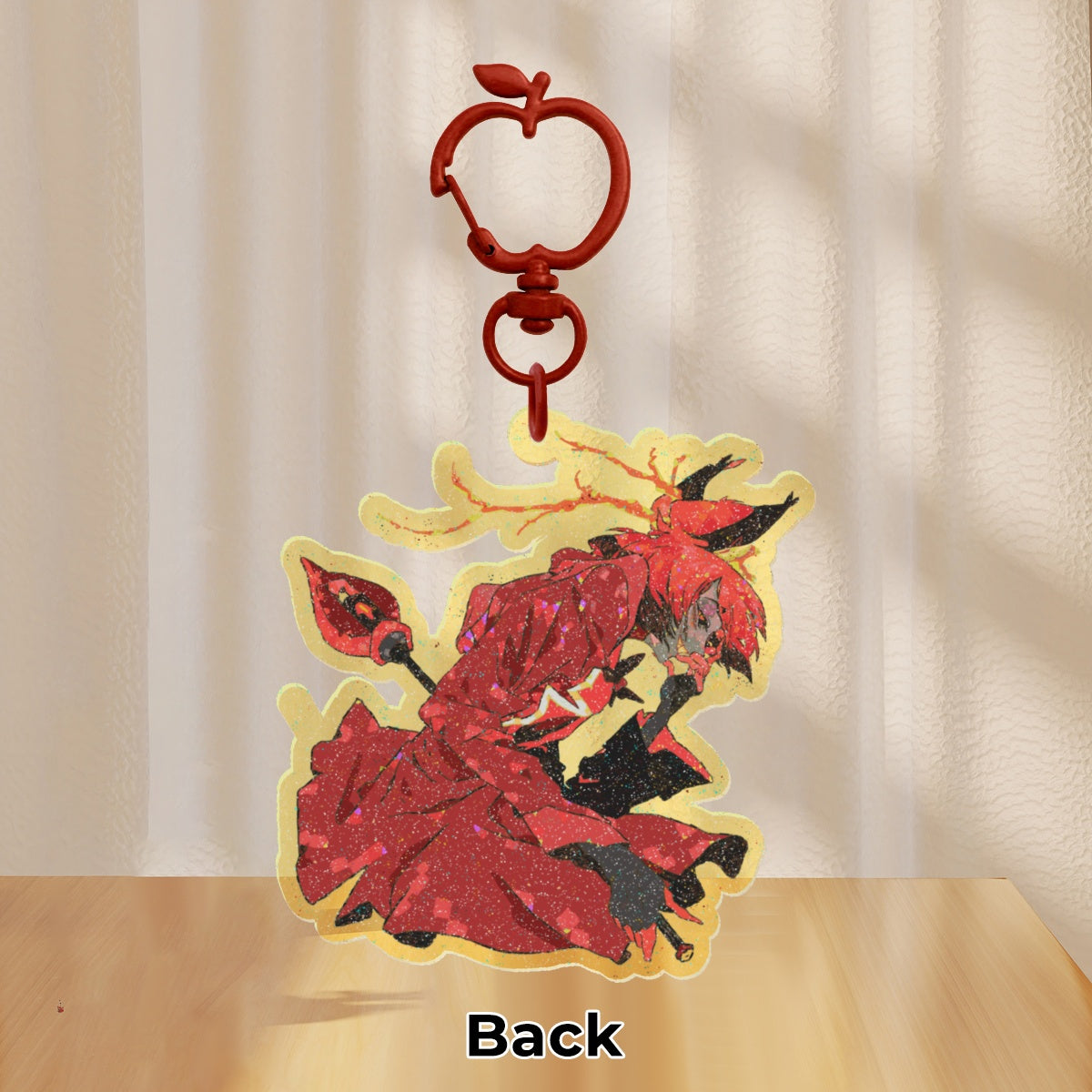 👹 🏨: alastor | 2.75" glitter color charm