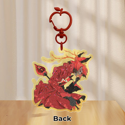 👹 🏨: alastor | 2.75" glitter color charm