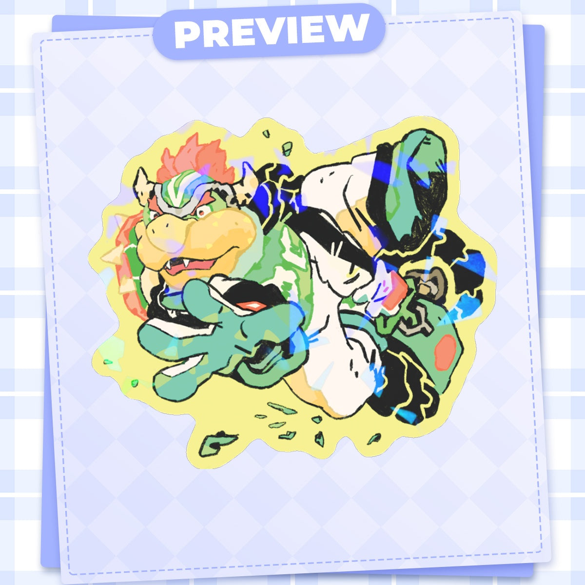 Mario: Bowser | 3x3" sticker