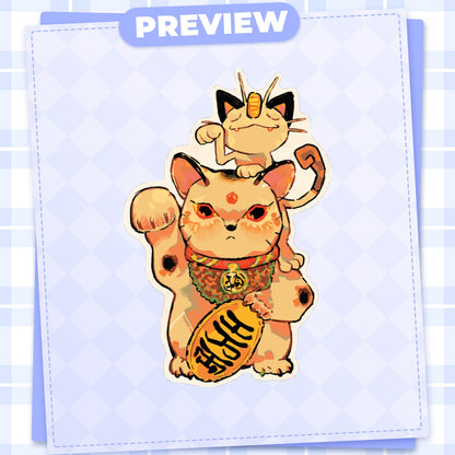 Pokemon: Meowth | 3x3" sticker