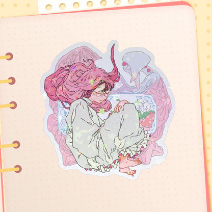 alnst: mizi | 3" holo sticker