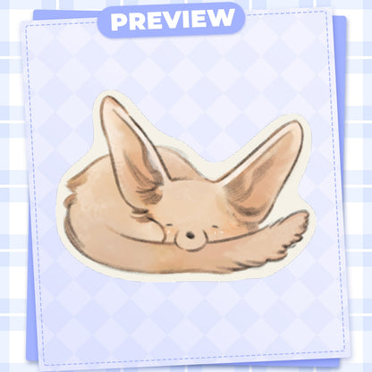 🦊: smol fox | 2.5" sticker