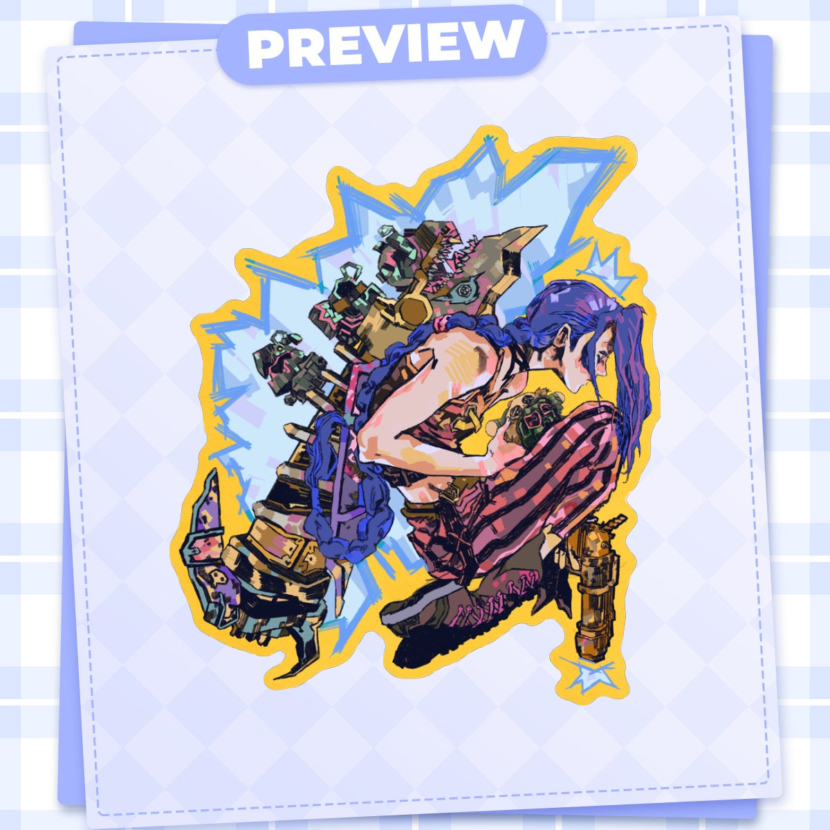 🔫: jinx | 3" sticker