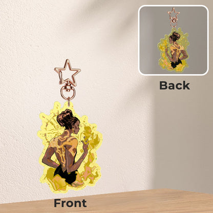 Arcane: Mel | 7cm glitter colour-edge charm