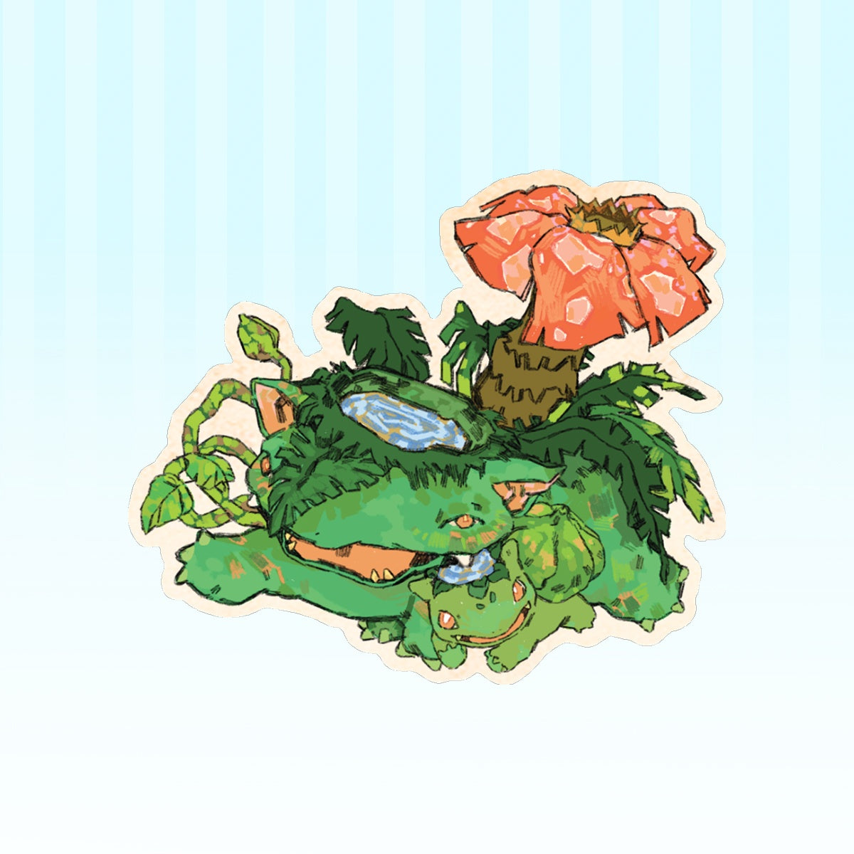 Pokemon: Bulbasaur | 3x3" sticker