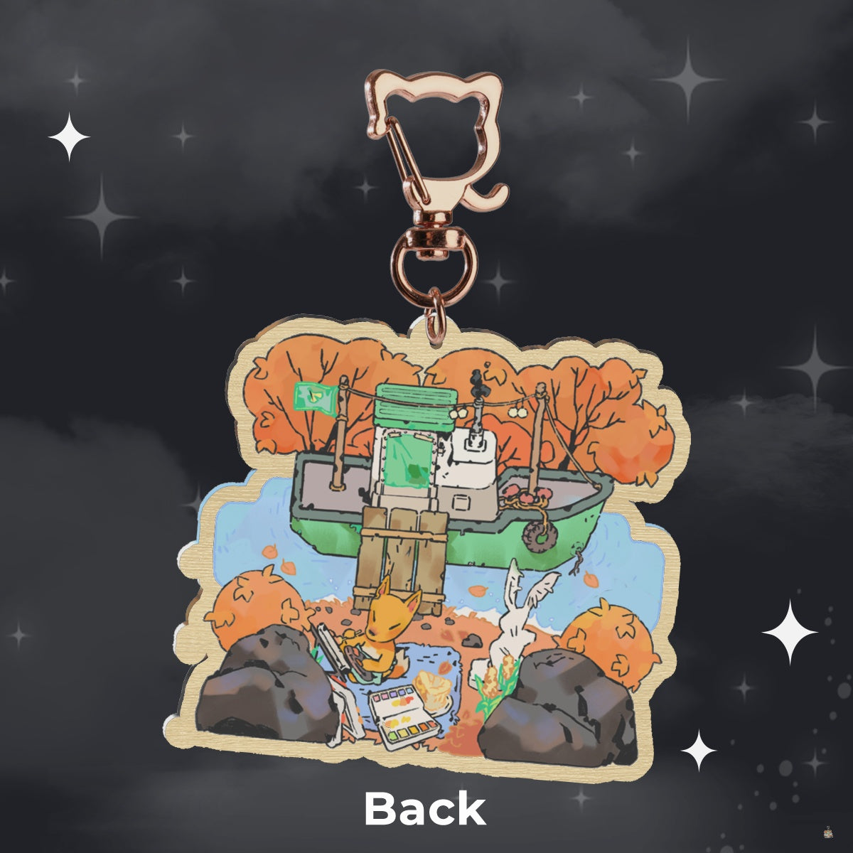 ac: redd | 2.75" wood charm