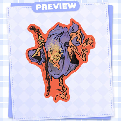 youkai: oni | 3" sticker