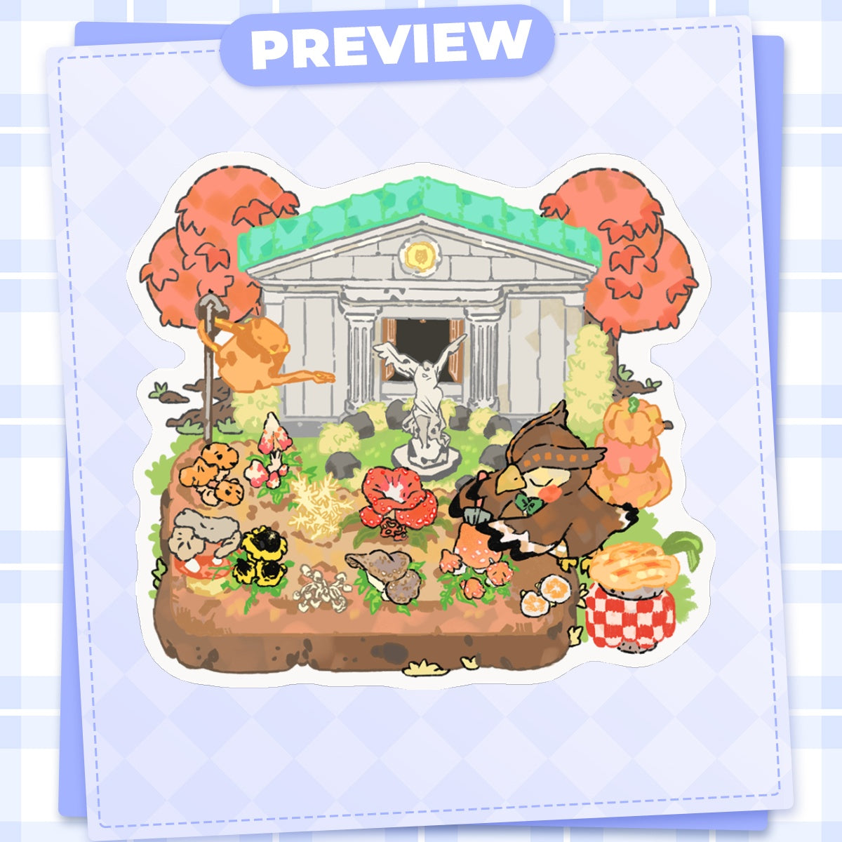 ac: blathers | 3" sticker