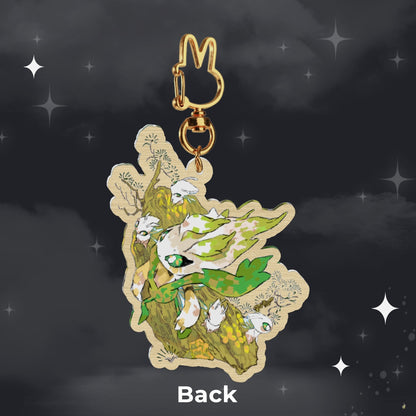 🪩: kodama | 2.75" wood charm