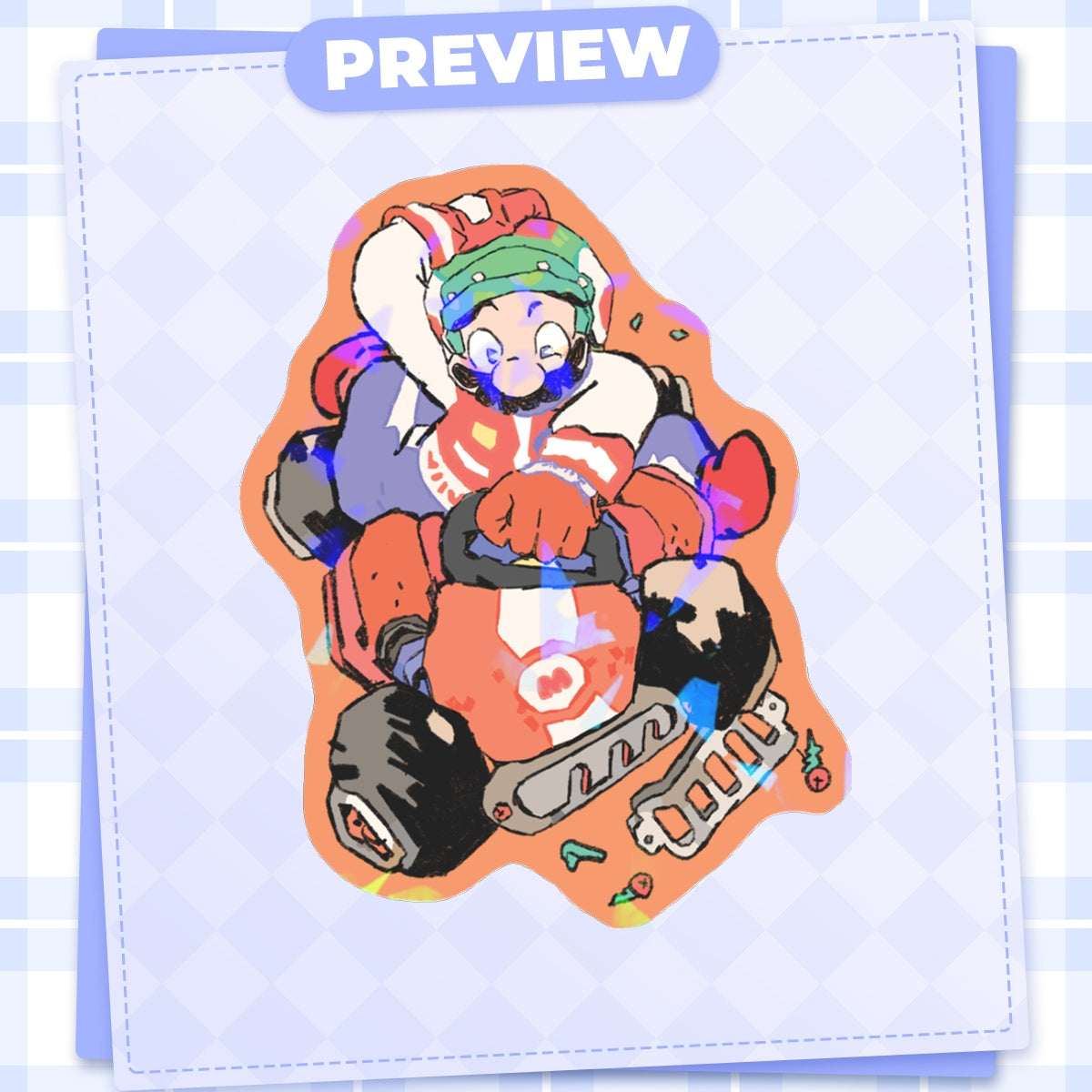 Mario: Mario | 3x3" sticker