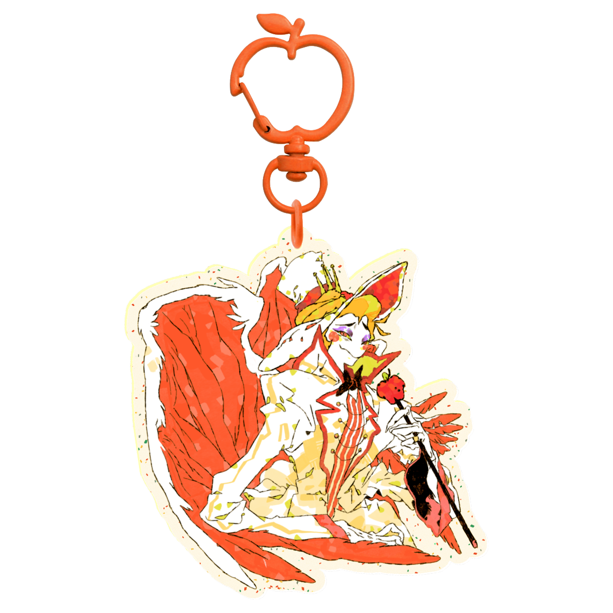 👹 🏨: lucifer | 2.75" glitter color charm